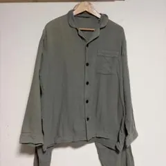 GU メンズ　パジャマ　オーガニックコットン100%Ｌ　カーキ