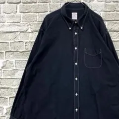 ブルックスブラザーズ長袖シャツ！ブラックXL 0930
