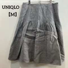 UNIQLO【M】ユニクロ　グレー フレアスカート