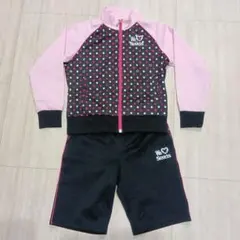 IGNIO×DISNEY　ジャージ上下セット　130 ブラック×ピンク