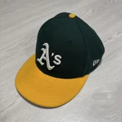 New Era 59FIFTY A's キャップ 7 3/8