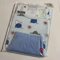 スヌーピー　ユニクロ　ドライパジャマ　半袖　半ズボン　ルームウェア　80