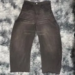スーパーバギーデニム ブラック サイズS