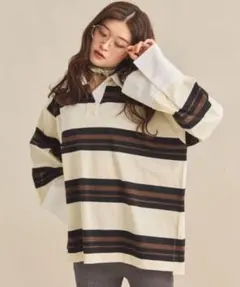 MIRROR STOKE OVERSIZED RUGBY SHIRT