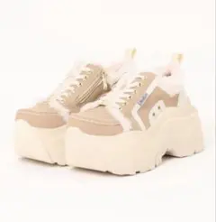 「YOSUKE/ヨースケ」厚底レースアップボア付スニーカー