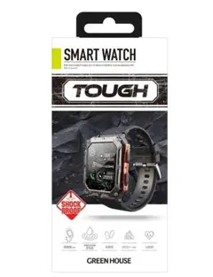 グリーンハウス スマートウォッチ タフネスモデル GH-SMWGA-BK