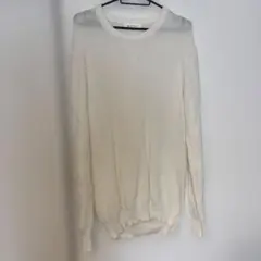 THE SHOP TK 春夏ホワイトニット Mのサムネイル