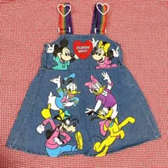 BREEZEディズニーキャラクターレインボージャンパースカート＊ブリーズ完売レア