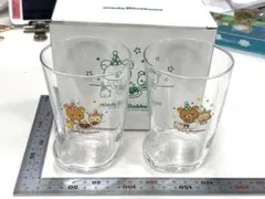 ミスド リラックマ ペアグラス ガラスコップ2個セット　新品未使用　箱付き