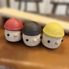 Comomg こまむぐ どんぐりきのこ 赤 青 黄 クリア どんぐりの坂セット