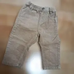 ベージュ コーデュロイパンツ ゴムウエスト　80 apres les cours