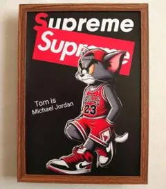 バスケットボール　ジョーダン　アート　ポスター　フレーム付き　額装　パロディー