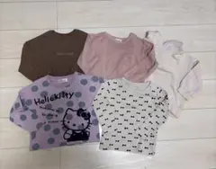 キッズ服 長袖カットソー5点セット Hello Kitty他　100㎝