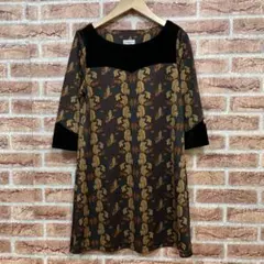 ロベルタ Roberta di Camerino 七分袖 チュニックレトロ柄のサムネイル