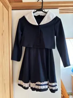 ネイビー ジャケットワンピース セット