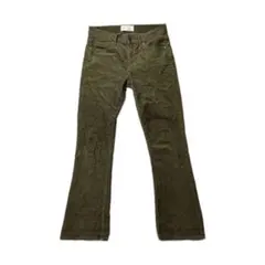 GAP オリーブ コーデュロイ フレアパンツ 26インチ