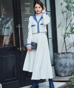 【REDYAZEL】ショートジャケット プリーツスカート セットアップ