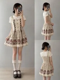axes femme ジャンバースカート