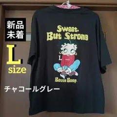 Betty Boop Tシャツ L チャコールグレー ベディ バックプリントのサムネイル