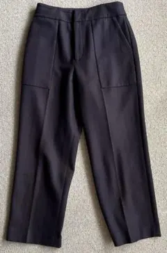 IÉNA ブラウン　メルトン　テーパードパンツ