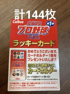 2025年プロ野球チップスカード第１弾　ラッキーカード他　144枚
