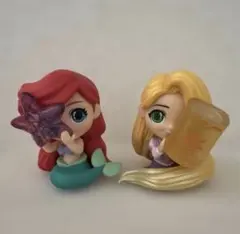 ペリハピ　ディズニー アリエル ラプンツェル フィギュア 2体セットのサムネイル