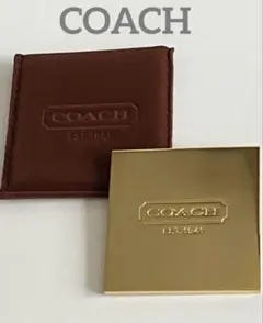 COACH ❤︎コーチ コンパクトミラー 手鏡 ゴールド