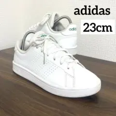 【美品】adidas アディダス アドバンコート EE7690 ホワイト 23