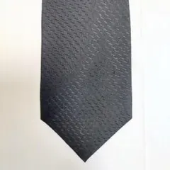 DKNY ダナ・キャラン ネクタイ シルク混 USA製 ブラック【極美品】