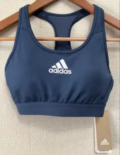 新品 アディダス スポーツブラ ブラトップ Mサイズ ネイビー