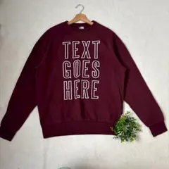 ［H&M］トレーナー(M)/差し色 ロゴ カジュアル 厚手