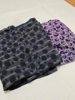 小紋着物 単　夏着物　ハギレ　材料用　アンティーク　おまとめ