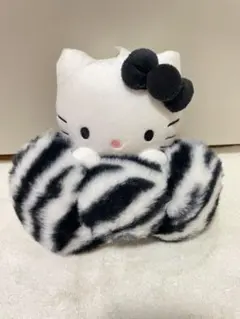 ハローキティ　ゼブラ柄マスコットチャーム