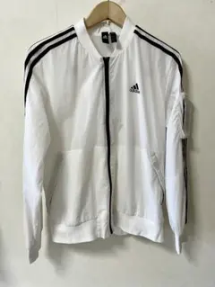 adidas アディダス ソフトシェル ナイロンジャケット ホワイト XL
