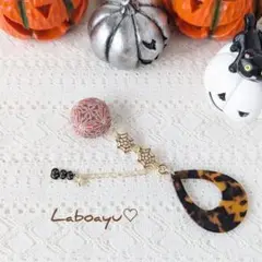 アレンジ帯飾り〈万華・ハロウィンpartyorange×花紫〉Pointタイプ