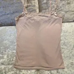 Liz LISA タンクトップピンクレースリボン飾り　中古品目立った傷汚れ無しのサムネイル