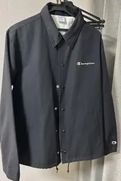 Champion ブラック ナイロンジャケット