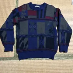 レトロ　MEN'S CLUB SPORTS セーターM ウール100% 日本製