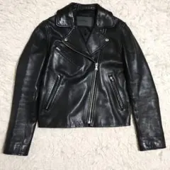 spick&Span ライダースジャケット ラムレザー 黒