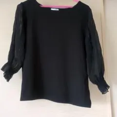 ハニーズ GLACIER 黒 七分袖チュニック L