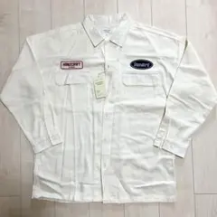 【タグ付き未使用】NATURAL STORY シャツジャケット LL アイボリー