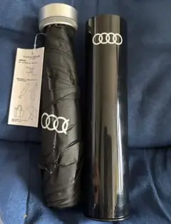アウディAUDI スリムボトル UV折りたたみ傘 ブラック 新品未使用