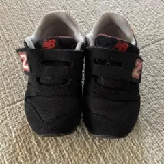 New Balance 373 ベビーシューズ ブラック/レッド