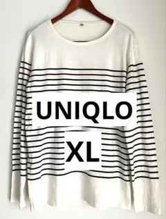 ★美品★UNIQLO ユニクロ ボーダー Tシャツ XL 綿 ユニセックス