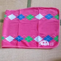 アーガイル柄 枕カバー ピンク