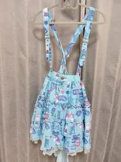Angelic Pretty スカート 水色 うさぎ おもちゃ柄 ロリィタのサムネイル