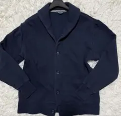 Aquascutum ショールカラー　ニットジャケット　鹿子生地