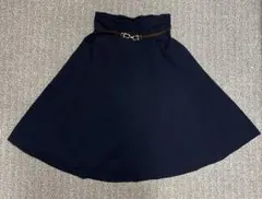 LAISSE PASSE ネイビー フレアスカート