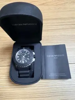 EMPORIO ARMANI メンズ 腕時計 ブラック