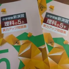 中学受験　新演習　小５社会上下＋コンプリーション 中学受験新演習 社会小5 上下 改訂版 - メルカリ
